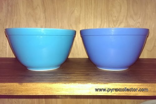 Vintage Pyrex Colonial Mist Mixing Bowls Rare All Blue Bowls Set of 4 