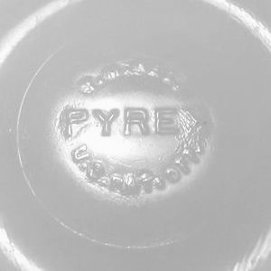 Pyrex TM backstamp 1940s.